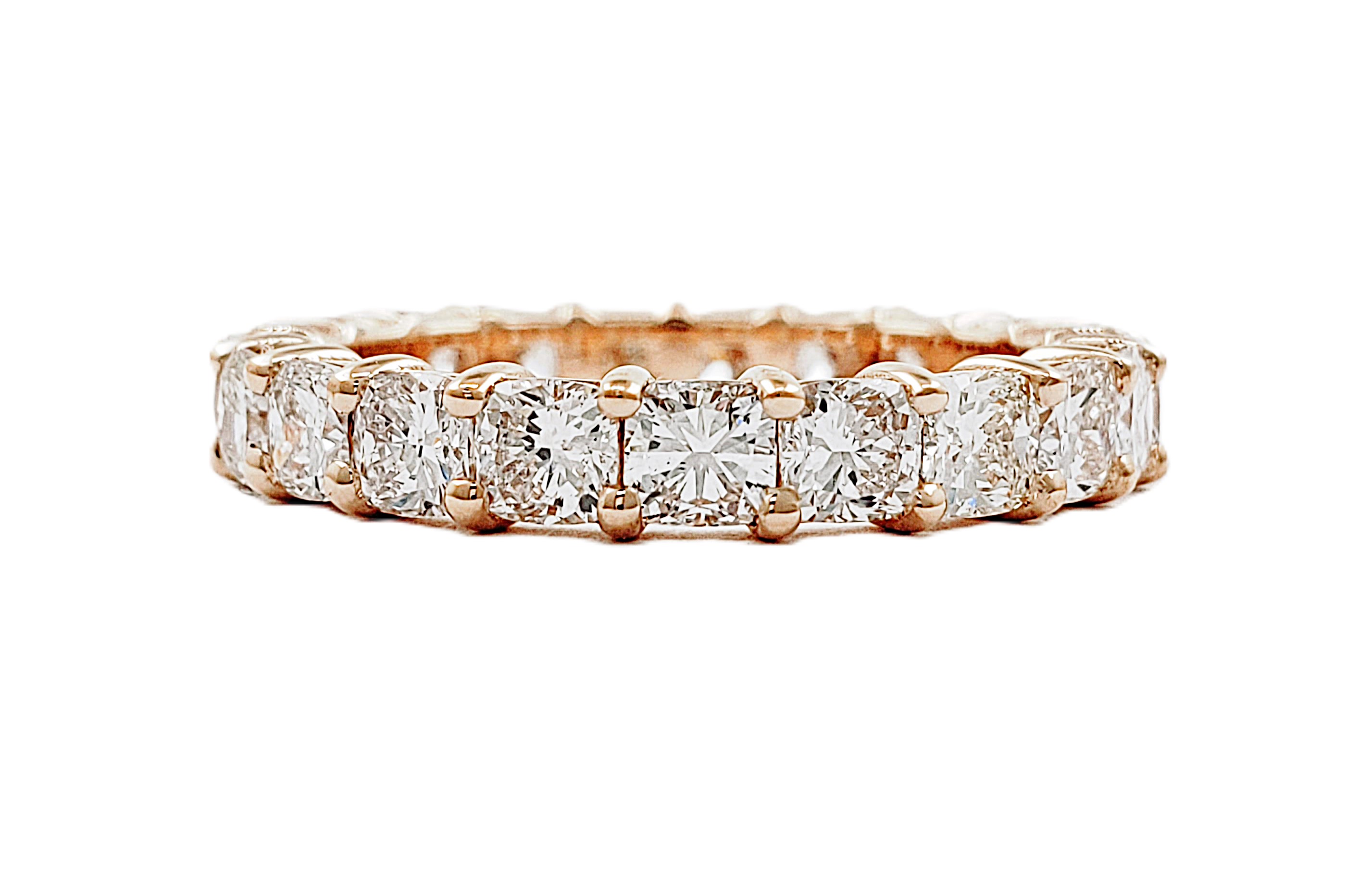 Cushion Cut Eternity Band